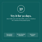 30-Day ClockOut Guarantee with free tracked US shipping